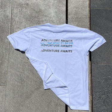 “Adventure Awaits” T-shirt White